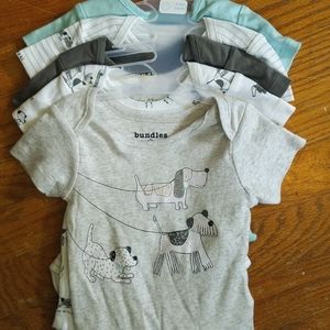 Bundles baby place boys short sleeve onesies